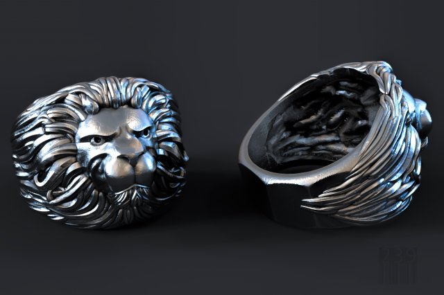 Lion ring 3D Model