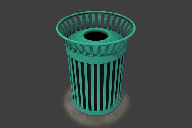 New York Trash Can 3D Model