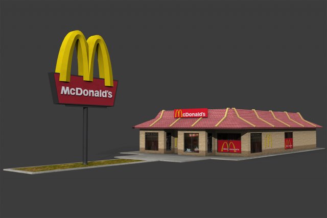 McDonalds Restaurant 3D Model