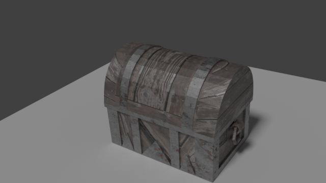 RustyTreasureChest 3D Model