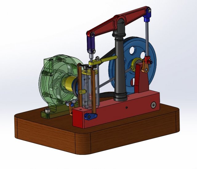 Steam Engine 3D Model