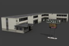 Motel Building 3D Model