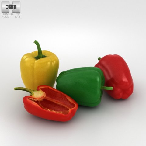 Bell Pepper 3D Model