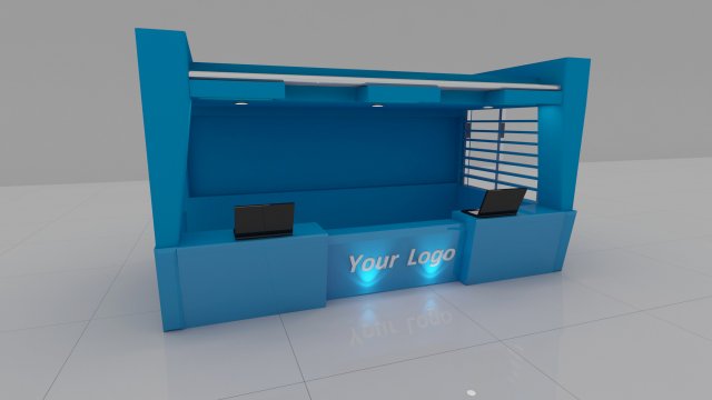 Reception Counter 3D Model