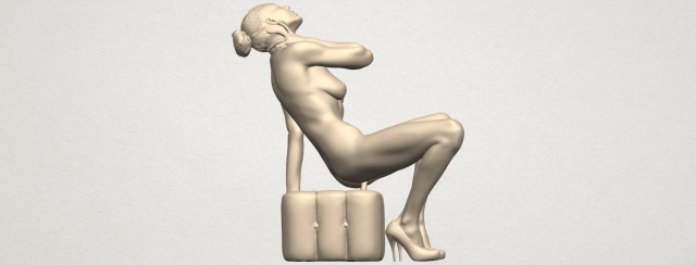Naked Girl B09 3D Model