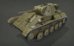 Tank T-70 3D Model