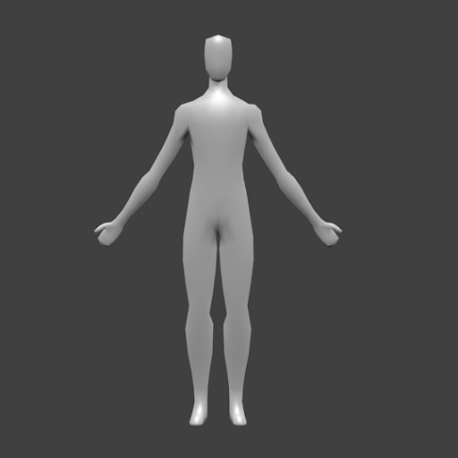 Basic male character						 Free 3D Model