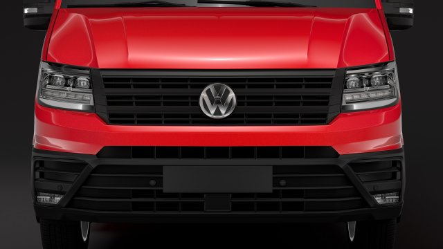 VW Crafter L4H3 Window Van 2018 3D Model