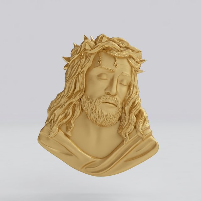 Jesus representation of face 3D Model