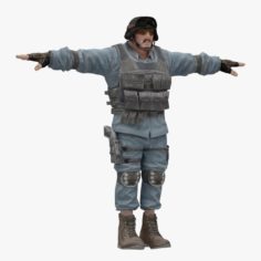 Male 03 Rigged T-Pose Lowpoly 3D Model