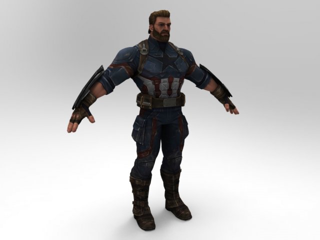 Captain America Infinity War 3D Model