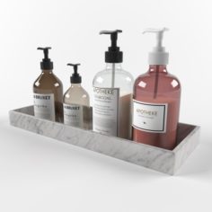 Shampoo Bottles 3D Model