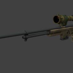 Sniper Rifle						 Free 3D Model