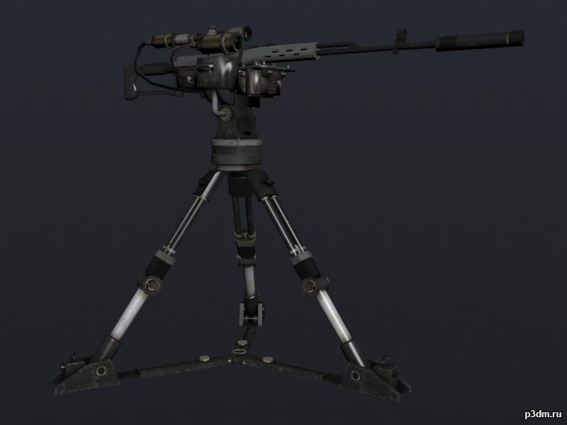 Remote Sniper gun 3D Model