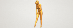 Naked Girl C04 3D Model