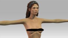 Tess Nude Model 3D Model