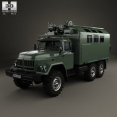 ZiL 131 Box Truck 1966 3D Model