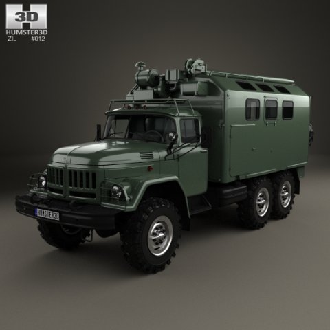 ZiL 131 Box Truck 1966 3D Model