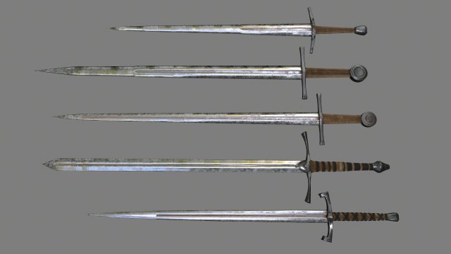 Sword set 1 3D Model