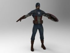 Captain America WWII 3D Model