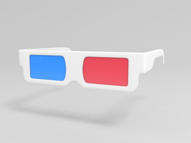 3D 3d Glasses model 3D Model