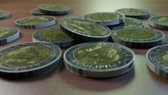 Philippines 3d ten peso coin 3D Model