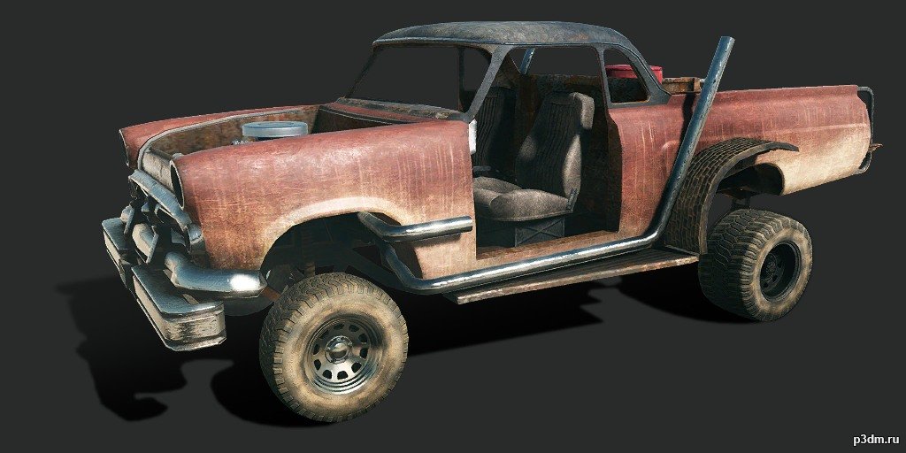 1954 Ford Mainline (Crusher) 3D Model