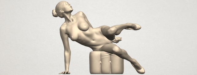 Naked Girl B10 3D Model