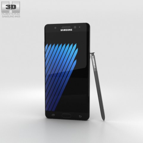 Samsung Galaxy Note 7 Black Onyx 3D Model