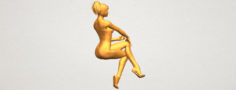Naked Girl H03 3D Model