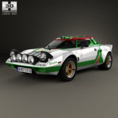 Lancia Stratos Rally 1972 3D Model