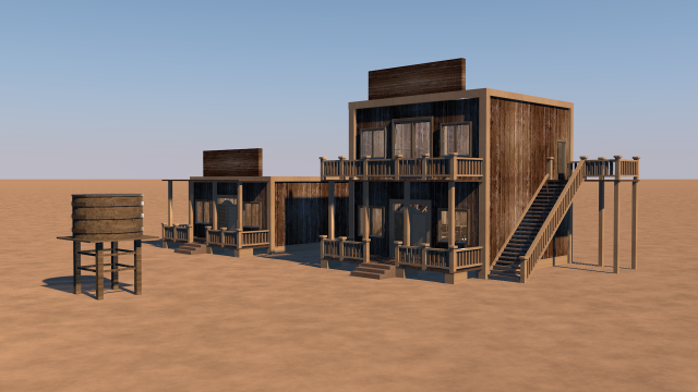 Western saloon 3D Model