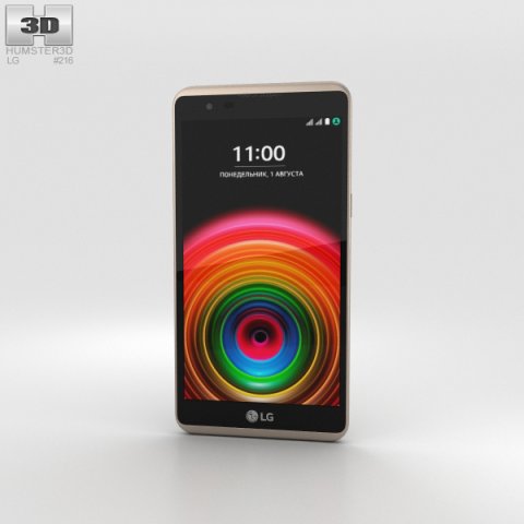 LG X Power Gold 3D Model