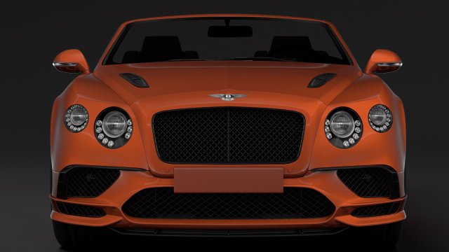 Bentley Continental Supersport Convertible 2018 3D Model