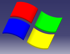 Windows logo 3D Model