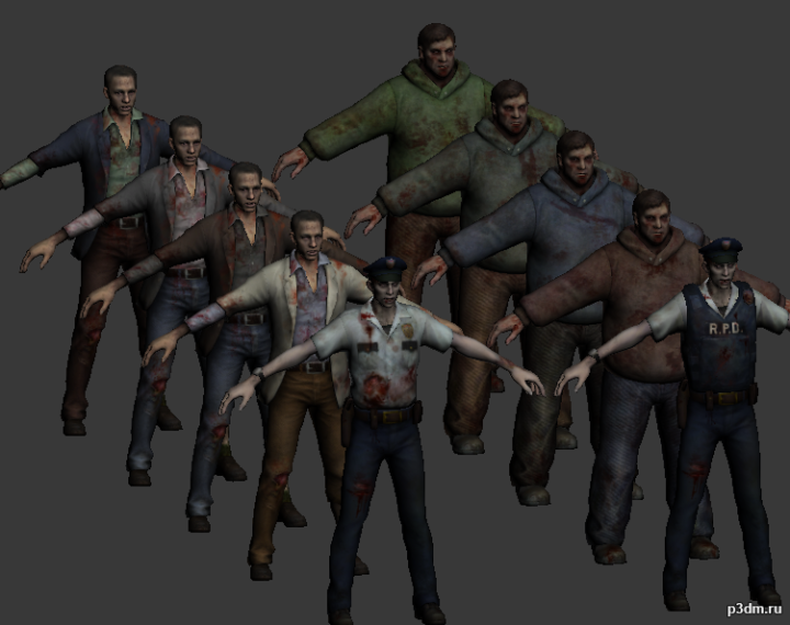 Zombie Pack 2 – REORC 3D Model