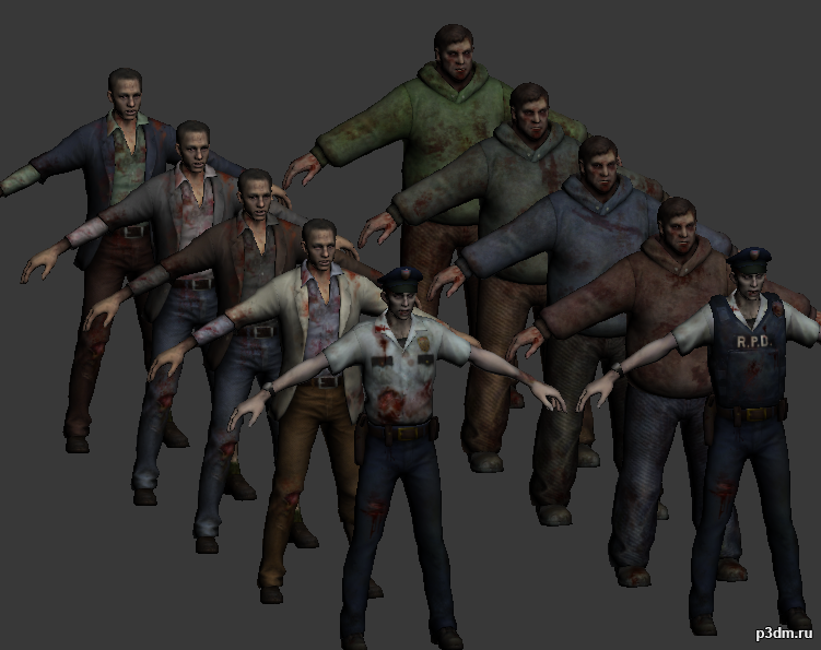 Zombie Pack 2 – REORC 3D Model