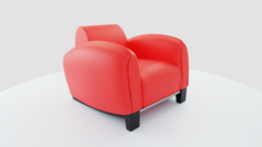 Bugatti Lounge Chair By Franz Romeo 3D Model