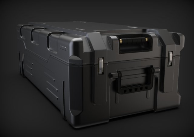 Sci-fi military crate 3D Model