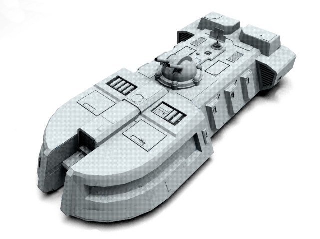 Star Wars – ITT Imperial Troop Transport VR – AR – low-poly 3D Model