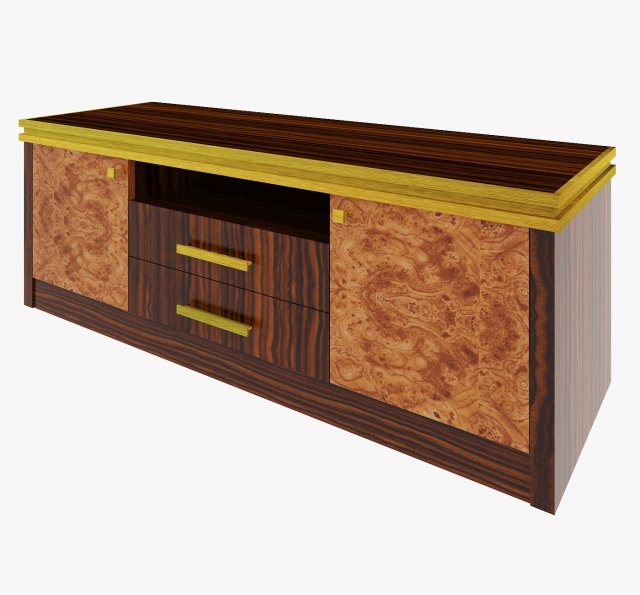 Luxury hest of drawers 3D Model