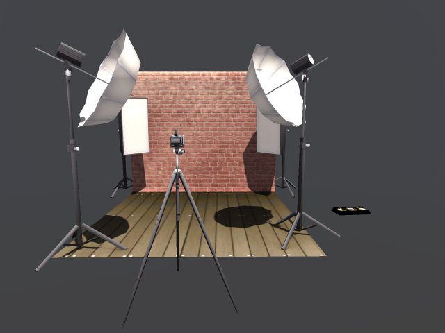 Studio Photography 3D Model