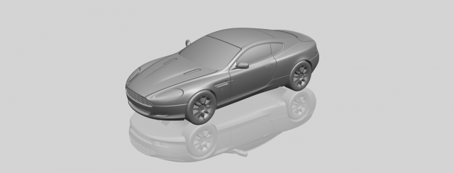 Aston Martin DB9 Coupe 3D Model