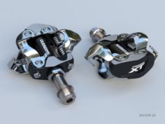 Clipless Shimano SPD Pedals 3D Model