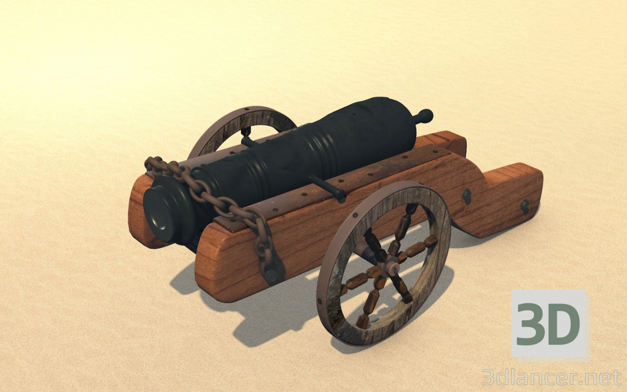 3D-Model 
Garmata (cannon) Cossack (real, original)
