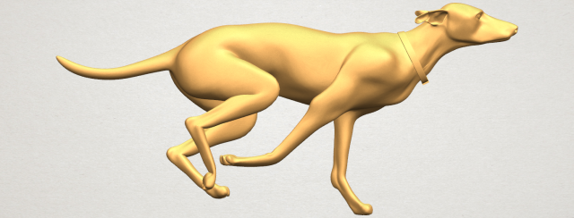 Skinny Dog 01 3D Model