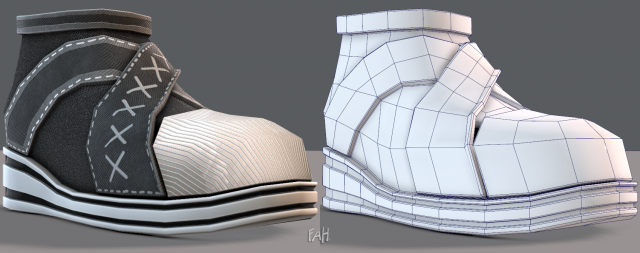 Shoes cartoonV14 3D Model