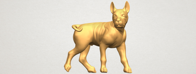 Bull Dog 04 3D Model