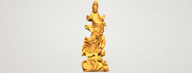 Avalokitesvara Bodhisattva – Standing 07 3D Model