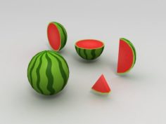 Water Melon 3D Model